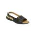 Extra Wide Width Women's The Adele Sling Sandal by Comfortview in Black (Size 11 WW)