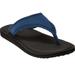 Wide Width Women's The Sylvia Soft Footbed Thong Slip On Sandal by Comfortview in Royal Navy (Size 11 W)
