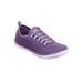 Extra Wide Width Women's CV Sport Ariya Slip On Sneaker by Comfortview in Sweet Grape (Size 9 WW)