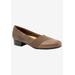 Wide Width Women's Melinda Slip-On by Trotters in Dark Taupe Snake (Size 7 W)