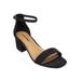 Wide Width Women's The Orly Sandal by Comfortview in Black (Size 9 W)