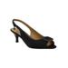 Women's Medeleina Pumps by J. Renee in Black Satin (Size 9 M)