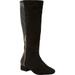 Extra Wide Width Women's The Ivana Wide Calf Boot by Comfortview in Black (Size 8 1/2 WW)