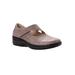 Extra Wide Width Women's Golda Mary Jane Flat by Propet in Grey (Size 12 WW)