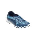 Wide Width Women's CV Sport Tory Slip On Sneaker by Comfortview in Blue (Size 8 W)