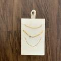 Anthropologie Jewelry | Anthropologie 14 K Gold Plated Necklace Set | Color: Gold | Size: Os