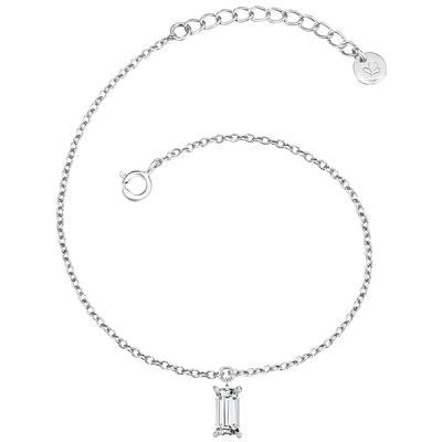 Glanzstücke München Armband Sterling Silber Zirkonia in Roségold 17,0 cm Basislänge + 3,0 Verlängerung Damen Image