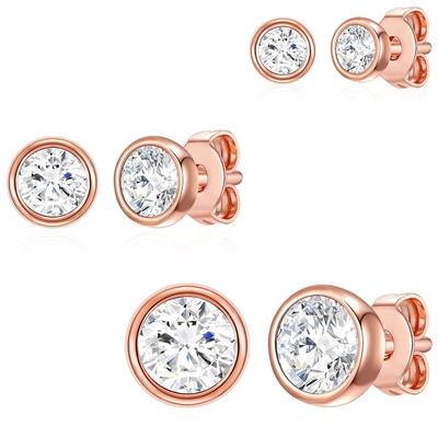 Rafaela Donata Schmuckset Rosévergoldet mit Kristallen von Swarovski® 4,1 - 6,6 mm Damen