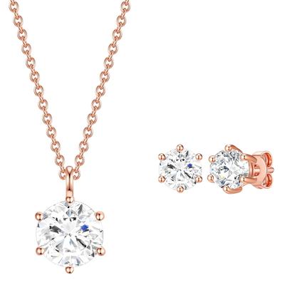 Rafaela Donata Schmuckset Gelbvergoldet mit Kristallen von Swarovski® 13,4 mm Damen