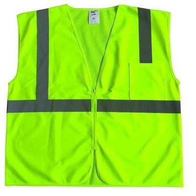 CONDOR 53YK93 U-Block Vest, Class2 Yellow/Grn, L