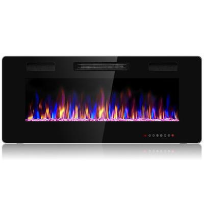 Costway 42 Inch Recessed Ultra Thin Electric Firep...