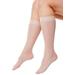 Plus Size Women's 3-Pack Knee-High Compression Socks by Comfort Choice in Nude (Size 1X)