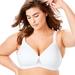 Plus Size Women's Brigitte Lace Wireless T-Shirt Bra 5215 by Leading Lady in White (Size 40 DDD)