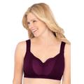 Plus Size Women's Comfort Choice® Wireless Gel Strap Bra by Comfort Choice in Dark Berry (Size 38 B)