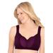 Plus Size Women's Comfort Choice® Wireless Gel Strap Bra by Comfort Choice in Dark Berry (Size 38 B)