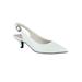 Extra Wide Width Women's Faye Pumps by Easy Street® in White (Size 7 WW)