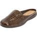Extra Wide Width Women's The Harlyn Slip On Mule by Comfortview in Brown (Size 9 1/2 WW)