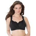 Plus Size Women's Comfort Choice® Wireless Gel Strap Bra by Comfort Choice in Black (Size 38 DD)