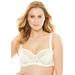 Plus Size Women's Lace-Trim Underwire Bra by Amoureuse in Ivory (Size 46 DD)