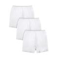 Plus Size Women's Stretch Cotton Boxer 3-Pack by Comfort Choice in White Pack (Size 11) Underwear