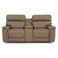 Palliser Furniture Powell 79.5" Leather Match Pillow Top Arm Reclining Loveseat Leather Match in Brown | 40 H x 79.5 W x 39.5 D in | Wayfair