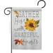 Breeze Decor Grateful Hearts 2-Sided Polyester 19 x 13 in. Garden Flag in Gray | 18.5 H x 13 W in | Wayfair BD-HA-G-113099-IP-BO-D-US20-WA