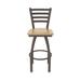 Holland Bar Stool Jackie Swivel Stool Wood/Metal in Brown | 39 H x 18 W x 18 D in | Wayfair 41025BZNatMpl