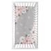 Sweet Jojo Designs Watercolor Photo Op Fitted Crib Sheet in Gray | 28 W x 52 D in | Wayfair CribSheet-WatercolorFloral-GREY-SP