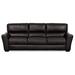 Palliser Furniture Teague 94" Leather Match Square Arm Sofa Leather Match in Black | 35.5 H x 94 W x 41 D in | Wayfair 77888-01-1BTA01