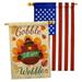 Breeze Decor Gobble till You Wabble 2-Sided Polyester 40 x 28 in. House Flag in Red | 40 H x 28 W in | Wayfair BD-TG-HP-113063-IP-BOAB-D-US17-BD