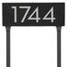 Montague Metal Products Inc. Floating 1-Line Lawn Address Sign Metal in Green | 6 H x 16.5 W x 1 D in | Wayfair HMP-044-L-HG-W