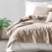 Latitude Run® Bahi Cream/Tan Cotton 4 Piece Duvet Cover Set Cotton Sateen in Brown | King Duvet Cover + 1 Sheet + 2 Pillow Cases | Wayfair