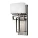 Latitude Run® Maryim 1-Light Wall Sconce Glass/Metal in Gray | 12 H x 7.25 W x 5 D in | Wayfair FBCDD3A25E1240848A5F3D4240E35F3D