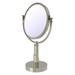 Winston Porter Marnell Table Modern & Contemporary Magnifying Makeup/Shaving Mirror Metal in Gray | 23.5 H x 8 W x 1 D in | Wayfair