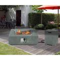 Arlmont & Co. Osceola Concrete Propane Fire Pit Table Concrete in Brown | 13 H x 35 W x 35 D in | Wayfair 540D79219AE548B7AF4C5BE0917C26CB