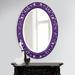 Fleur De Lis Living Hillpoint Traditional Beveled Accent Mirror Plastic in Indigo | 38 H x 27 W x 1.5 D in | Wayfair