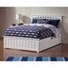 Huntsville Full Panel Bed w/ Trundle by Harper Orchard Wood in White | 44.25 H x 57.75 W x 78 D in | Wayfair FB4779F121E64E42B78893DC27D3D585