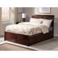 Viv + Rae™ Lampley Full Solid Wood Panel Bed w/ Trundle by Harriet Bee Wood in Brown | 44.25 H x 55.625 W x 82 D in | Wayfair