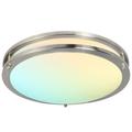 Orren Ellis Eryx Acrylic LED Flush Mount Ceiling Light Acrylic in Gray | 3 H x 10 W x 3 D in | Wayfair ACFCF0EDD0874CC6A266F30A549BFEAD