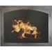 Ebern Designs Acee Cabinet Style Steel Fireplace Door Plastic in Gray | 34 H x 43 W x 3 D in | Wayfair 8418C3C049594B958FE1D36B27664B0C