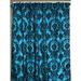 Rosdorf Park Amboy Damask Semi-Sheer Rod Pocket Single Curtain Panel Polyester in Black | 108 H in | Wayfair 38FB3EBAA2544D5C9A3316DF3FC78832
