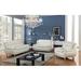 Ivy Bronx Minnis 3 Piece Standard Living Room Set Faux Leather in White | 35 H x 78 W x 35.5 D in | Wayfair Living Room Sets