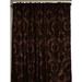 Rosdorf Park Amboy Damask Semi-Sheer Rod Pocket Single Curtain Panel Polyester in Black/Brown | 108 H in | Wayfair B4E447C2FFED4CE081D1D492A36FC7C4
