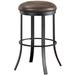 Winston Porter Patricia Swivel Bar & Counter Stool Plastic in Black/Brown | 34 H x 16.5 W x 19.5 D in | Wayfair 95DB0593526D47AC999FA4A394DC81F4