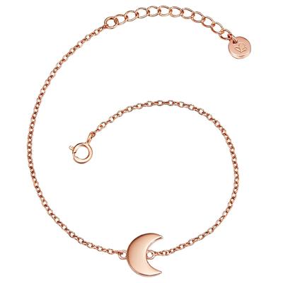 Glanzstücke München Armband Mond Sterling Silber in Roségold 17,0 cm Basislänge + 3,0 Verlängerung Damen Image