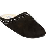 Wide Width Women's The Stitch Clog Slipper by Comfortview in Black (Size XL W)
