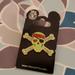 Disney Accessories | Authentic Disney Pirate Skull Trading Pin | Color: Green/Red | Size: Os