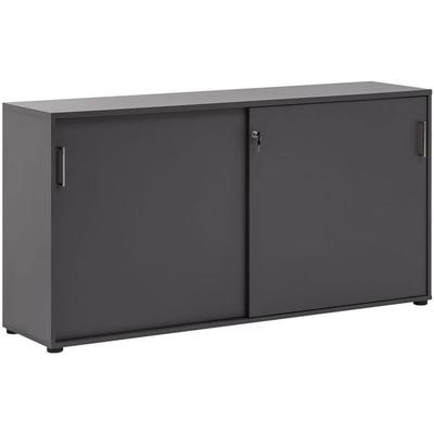 Möbelpartner Schiebetürenschrank »1500 Büro« 2 OH grau, 160.2x84.2x41 cm