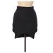 Blossom Casual Bodycon Skirt Mini: Black Print Bottoms - Women's Size 8