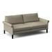 Greyleigh™ Logan 77.5" Rolled Arm Sofa Polyester/Other Performance Fabrics in Black/Brown | 33 H x 77.5 W x 36.75 D in | Wayfair